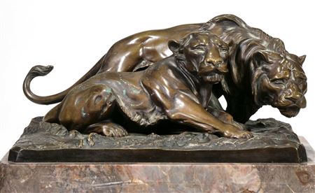 Lion and lioness