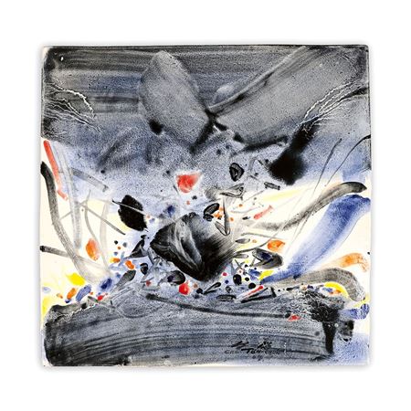 Composition-large square dish