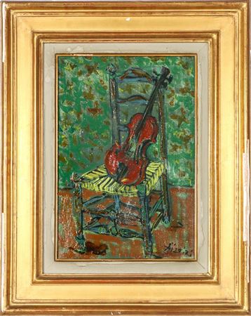 Violin on the chair