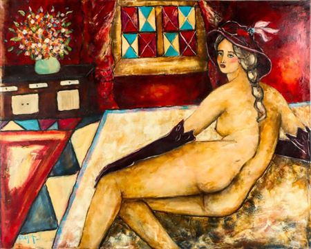 La pose by Delhia Sorkine - Auction record, sale price, and art valuation. Compare with similar artists and explore comparable artworks.