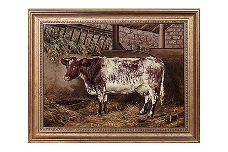 Prize Cow "Painted at South Gosforth Farm 1881"
