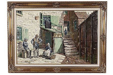 Respite from the Fish Quay by Ronald Lambert Moore - Auction record, sale price, and art valuation. Compare with similar artists and explore comparable artworks.