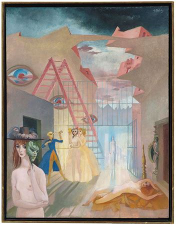Projet de décor pour ‘La carrière du Libertin' d'Igor Stravinsky