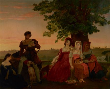 The Evening by Philippe Jacques Van Bree - Auction record, sale price, and art valuation. Compare with similar artists and explore comparable artworks.