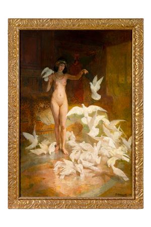 Sample artwork by Pierre Gourdault (1880 - 1915), known for figure, genre, oriental paintings - View similar artists and auction records