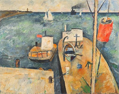 At the pier by Manfred Boettcher - Auction record, sale price, and art valuation. Compare with similar artists and explore comparable artworks.