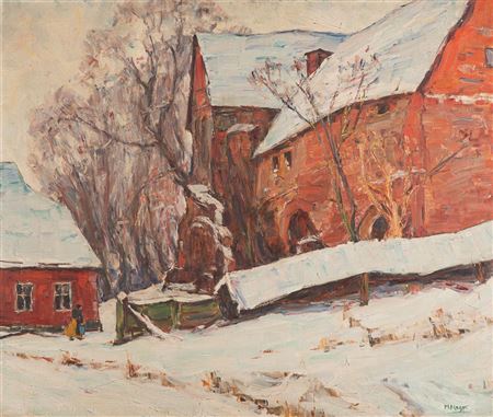Burg Stargard im Winter. by Marie Hager - Auction record, sale price, and art valuation. Compare with similar artists and explore comparable artworks.