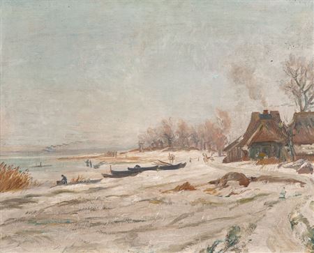 Winter am Saaler Bodden.
