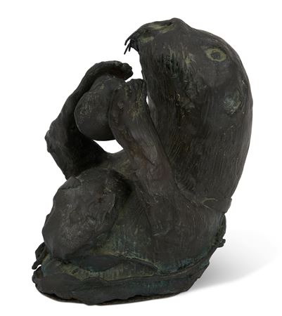 Otter with clam