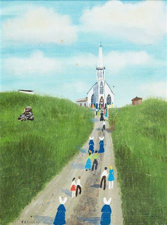 Church at the end of the road