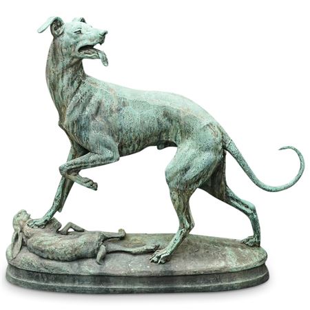 Hound with Hare by Joseph Victor Chemin - Auction record, sale price, and art valuation. Compare with similar artists and explore comparable artworks.