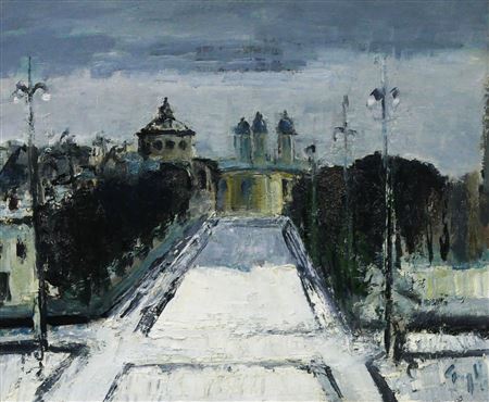 "Dealul Mitropoliei" by Gheorghe Vanatoru - Auction record, sale price, and art valuation. Compare with similar artists and explore comparable artworks.