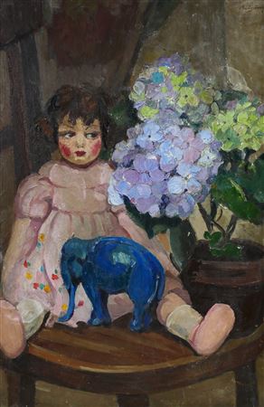 "The Doll and the Elephant" by Peter Bulgaras - Auction record, sale price, and art valuation. Compare with similar artists and explore comparable artworks.