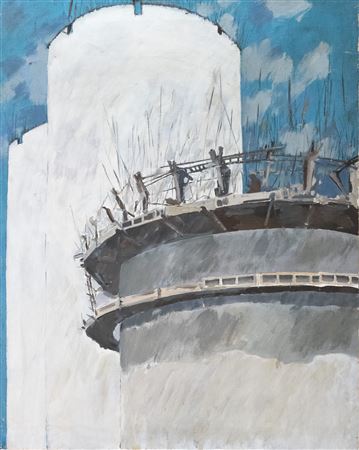 Sample artwork by Ion Bitzan (1924 - 1997), known for cartographic representations - View similar artists and auction records