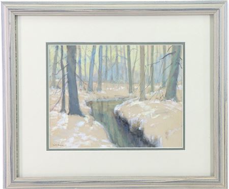 Impressionist winter landscape