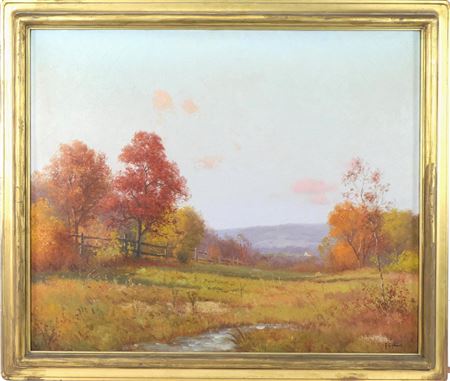 Autumn pastural landscape