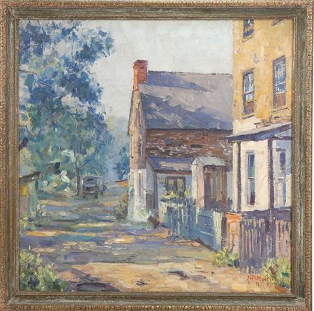 Impressionist rural landscape
