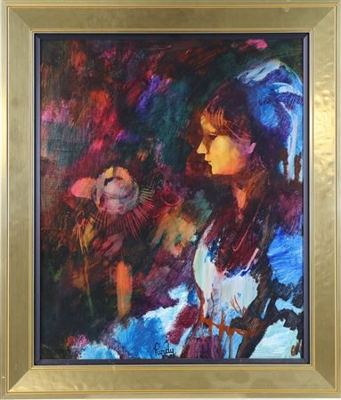 Modernist portrait of a girl