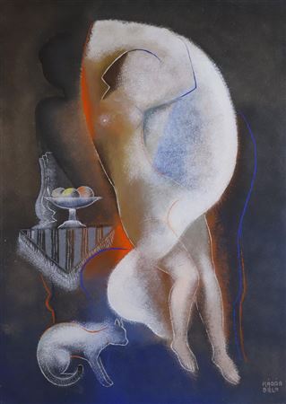 "Woman with Cat"