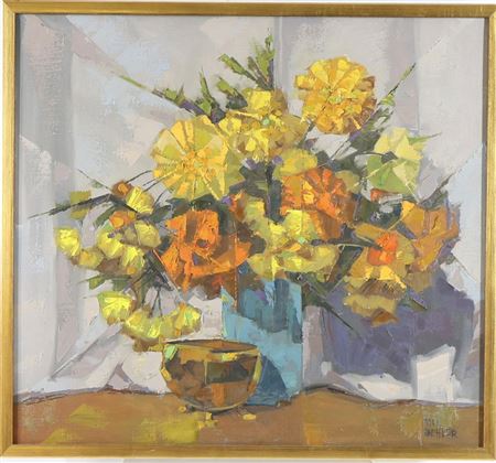 Modernist floral still life