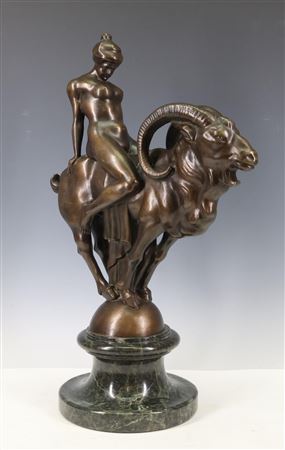 Nude Woman on a Ram