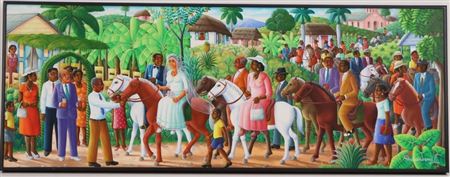 Haitian Folk Art Wedding Procession