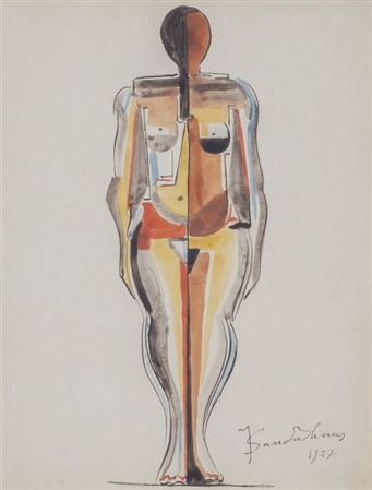Figura, 1927 by Joan Sandalinas Fornas - Auction record, sale price, and art valuation. Compare with similar artists and explore comparable artworks.