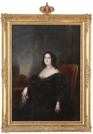 Portrait of the Queen Governor María Cristina of Bourbon-Two Sicilies