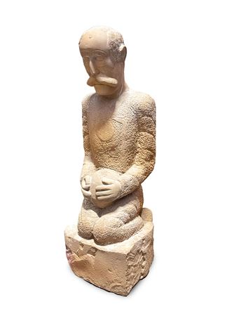 Sample artwork by Ernest "Popeye" Reed (1919 - 1985), known for carving sculpture - View similar artists and auction records