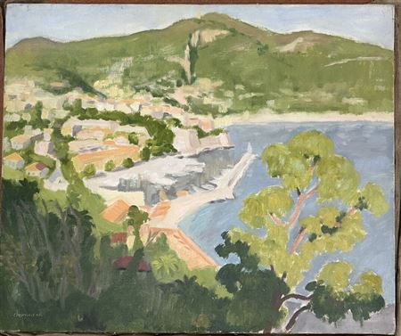 Overlooking Villefranche by Jean-Francois Demarne - Auction record, sale price, and art valuation. Compare with similar artists and explore comparable artworks.