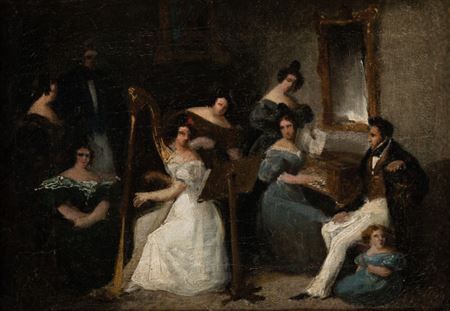 "Concierto en casa de Mesonero Romanos"