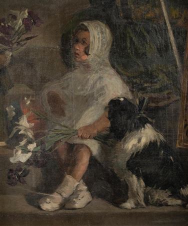 "Girl and dog"