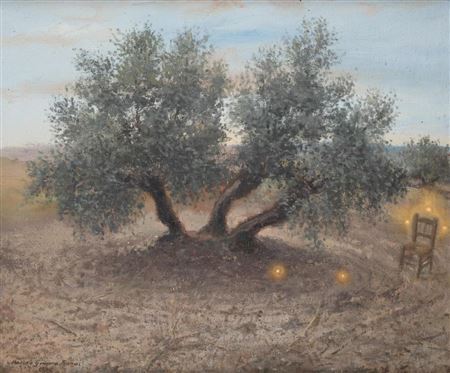Olive tree and chair by Marcelo Gongora Ramos - Auction record, sale price, and art valuation. Compare with similar artists and explore comparable artworks.