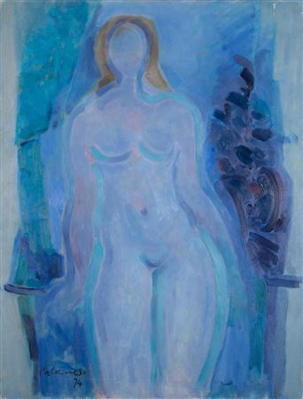 Blue Nude by Antonio Rodriguez Valdivieso - Auction record, sale price, and art valuation. Compare with similar artists and explore comparable artworks.