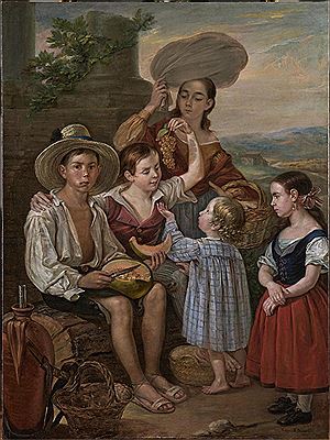 "Boys Eating Fruit", 1863