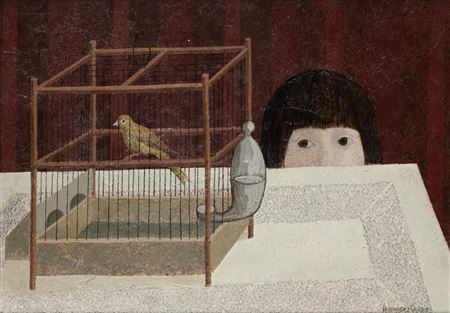 "Girl and bird"