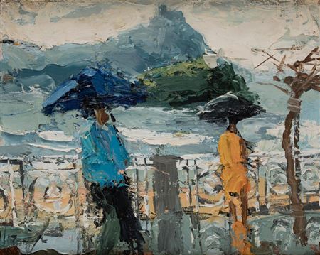 "Txirimiri and rush (Donostia)"
