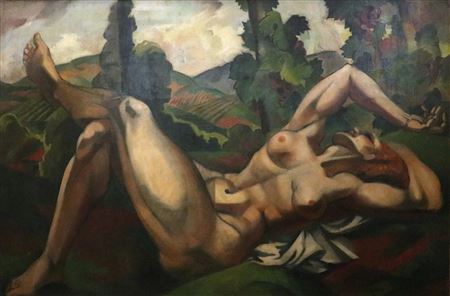 Large cubist nude