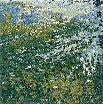 Landscape with a blossoming apple tree, 1904