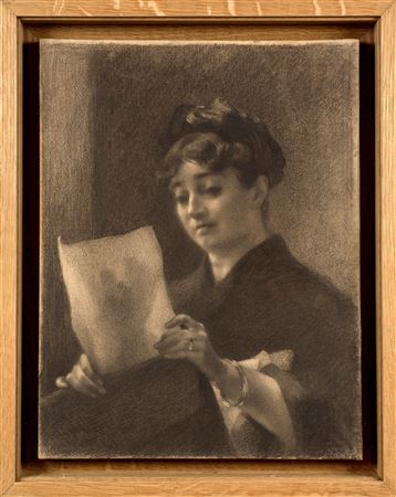 Portrait de Marie Bracquemond au carton à dessins by Felix Bracquemond - Auction record, sale price, and art valuation. Compare with similar artists and explore comparable artworks.