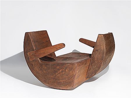 Sculptural chair called Loveseat