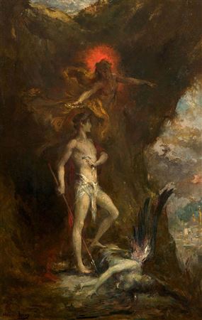 Oedipus conquers the Sphinx