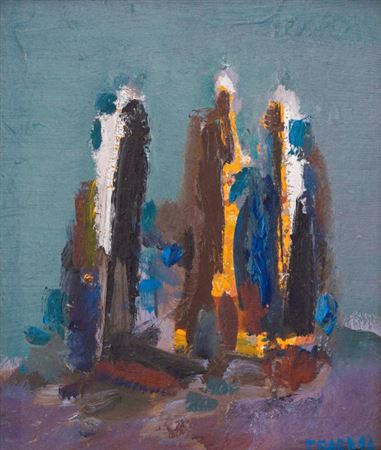Starry night by Georgi Baev - Auction record, sale price, and art valuation. Compare with similar artists and explore comparable artworks.