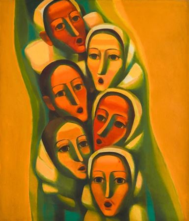Sample artwork by Toma Trifonovski (1939 - 2010), known for painting - View similar artists and auction records