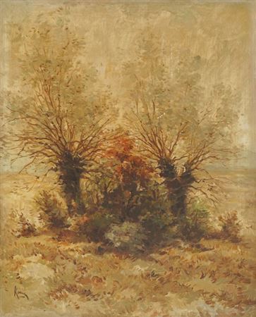 Two Willows [1950.-1955.] by Vladimir Kirin - Auction record, sale price, and art valuation. Compare with similar artists and explore comparable artworks.