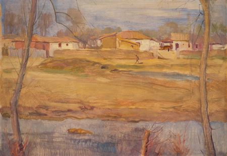 Autumn landscape by Boris Denev - Auction record, sale price, and art valuation. Compare with similar artists and explore comparable artworks.