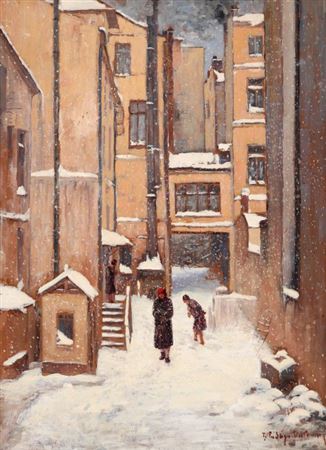Winter in Bucharest by Tudor Vulcana - Auction record, sale price, and art valuation. Compare with similar artists and explore comparable artworks.