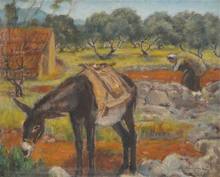 In the Field (Cowherds on Mljet)