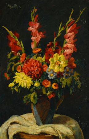 Grand Bouquet de glaïeuls et dahlias