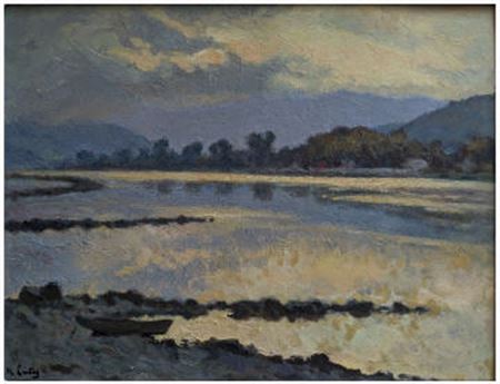 Sunset over the Rhône
